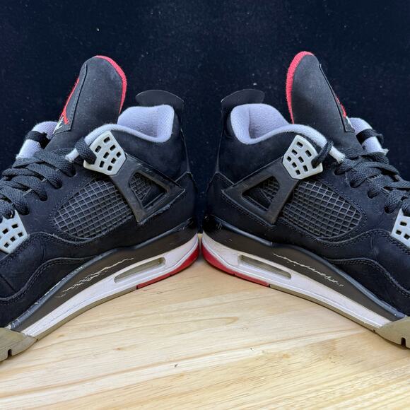 Air Jordan 4 Retro Bred 2012 308497 089 Black/Cement Grey/Fire Red Size 11.5 main image 9